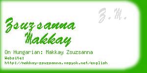 zsuzsanna makkay business card